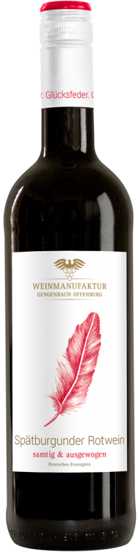 Gengenbacher  Glücksfeder  Spätburgunder Rotwein Qualitätswein - feinherb -