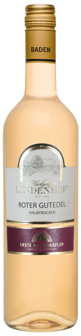 Markgräfler Lindenhof Roter Gutedel Qualitätswein - halbtrocken -