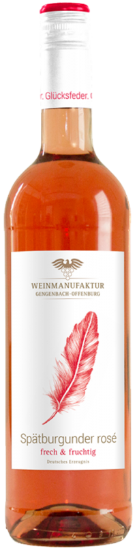Gengenbacher  Glücksfeder  Rosé Qualitätswein - feinherb -